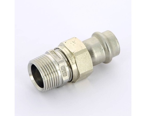 Муфта пресс нержавеющая сталь Sanpress Inox VIEGA с разъемным соединением плоская прокладка 15