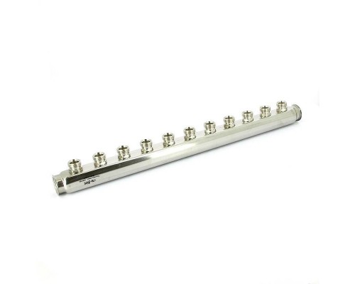 Коллектор ВВ 1" нержавеющая сталь UNI-FITT 10 выходов 3/4"EK Коллектор ВВ 1" нержавеющая сталь UNI-FITT 10 выходов 3/4"EK