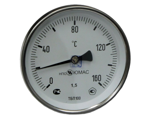 Термометр биметалл ТБП-Т 160С Дк63 L=50 G1/2" осев НПО ЮМАС