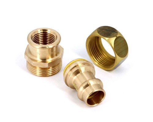 Муфта разъемная пресс-В плоская прокладка бронза Profipress G VIEGA 15x1/2"