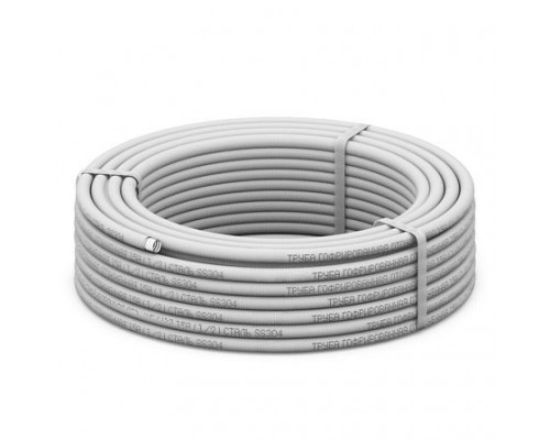 Труба гофр нерж SS304 бел 15A Ру15 (50м) отожжен STAHLMANN SP3041501050