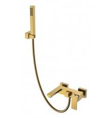 Boheme Qubic Смеситель для ванны с душем на стену, 2 отв., цвет: bronze 473-BR