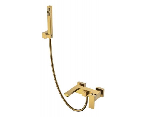 Boheme Qubic Смеситель для ванны с душем на стену, 2 отв., цвет: bronze 473-BR Boheme Qubic Смеситель для ванны с душем на стену, 2 отв., цвет: bronze 473-BR