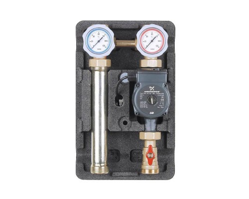 Насосный модуль Meibes без смесителя 1 1/4" подача слева, насос Grundfos UPM3Hybrid 32-70, V-UK поколение 8