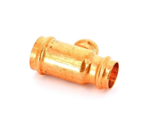 Тройник пресс IBP 35х22х28 медь