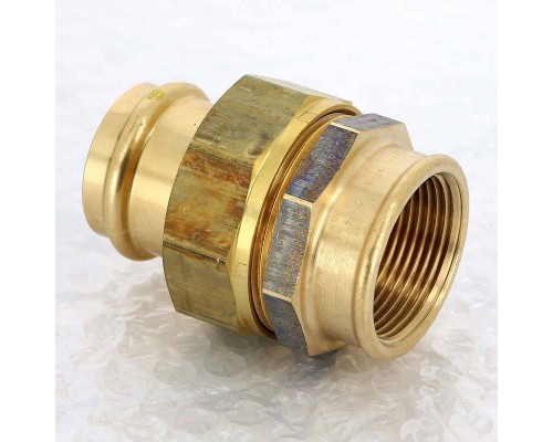 Муфта разъемная пресс-В плоская прокладка бронза Profipress G VIEGA 28х1"1/4