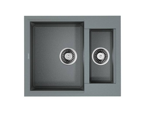 Omoikiri Sakaime 60-2-GR Кухонная мойка Tetogranit 60x50 см, цвет: leningrad grey 4993554
