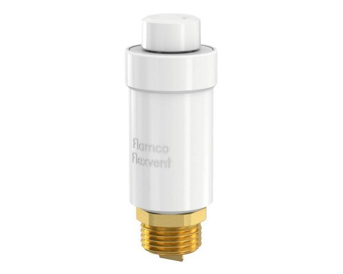 Воздухоотводчик автоматический Flamco Flexvent 1/2" белый без отсечного клапана