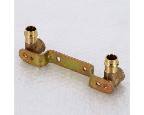 Водорозетка пресс двойная на рельефной планке Sanpress VIEGA 15х1/2"х150