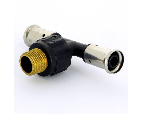 Тройник пресс-Н PVDF HENCO 16x1/2"x16
