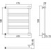 Стилье Минор 0601 Полотенцесушитель водяной для ГВС 49,3x55,8h см, цвет: без покрытия 00601-5050