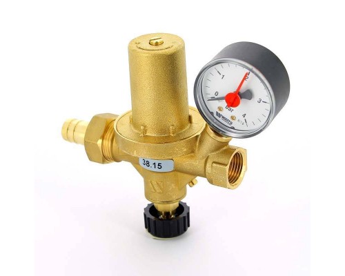 Клапан подпиточный WATTS Ind В со штуцером ALOMD с манометром 1/2"