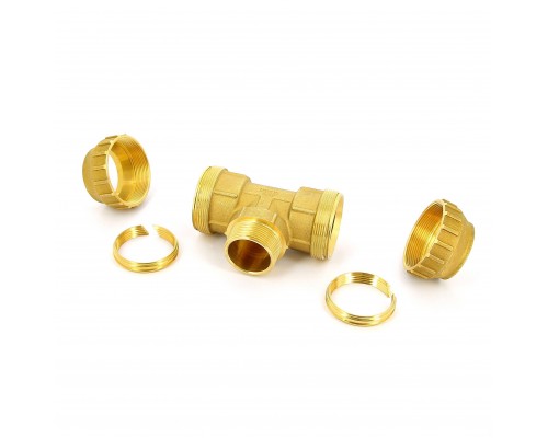 Тройник обжим-Н TIEMME 25х3/4"х25