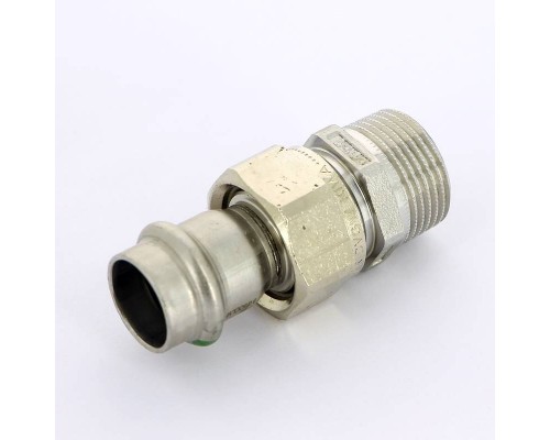 Муфта пресс нержавеющая сталь Sanpress Inox VIEGA с разъемным соединением плоская прокладка 15