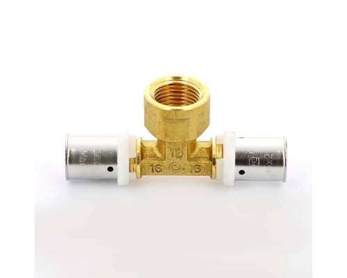 Тройник пресс-В UNI-FITT 16х1/2"х16 Тройник пресс-В UNI-FITT 16х1/2"х16