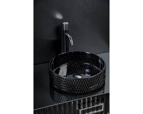Boheme Monaco Раковина чаша 39х39х12h см, цвет: черный 817-B