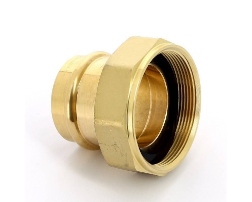 Муфта пресс-В с накидной гайкой и плоским уплотнением бронза Sanpress VIEGA 54х2"1/2