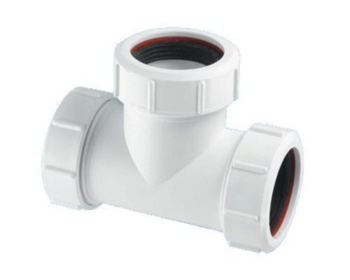 Тройник компрессионный Ду=50ммхДу=50ммхДу=50мм; цвет-белый