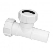 Тройник компрессионный Дн=50ммхДу=50ммхДу=50мм; цвет-белый