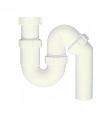 Сифон трубный P/S-образный без выпуска (2х50мм) с универсальной отводной трубой D50мм; выход Дн=50м