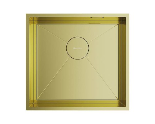 Omoikiri Kasen 48-26-INT-LG Кухонная мойка нерж. сталь 48x45 см, цвет: светлое золото 4997057