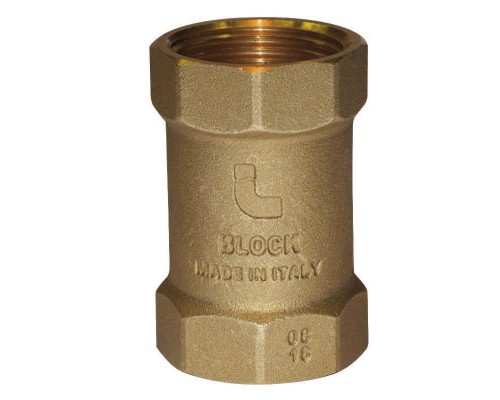 Клапан обратный пружинный BLOCK с пластиковым затвором ITAP 1/2" Клапан обратный пружинный BLOCK с пластиковым затвором ITAP 1/2"