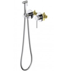 AQ1319CR ЕВРОПА комплект для гигиенического душа встроенный 2 отв. (смеситель + гигиеническая лейка + шланг) AQ1319CR