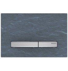 115.788.JM.2 Смывная клавиша Geberit Sigma50 для двойного смыва к 111.300/350/361/362/380/390/796, натуральный сланец Mustang/металлический хромирован 115.788.JM.2