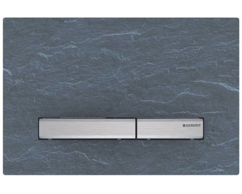 115.788.JM.2 Смывная клавиша Geberit Sigma50 для двойного смыва к 111.300/350/361/362/380/390/796, натуральный сланец Mustang/металлический хромирован 115.788.JM.2