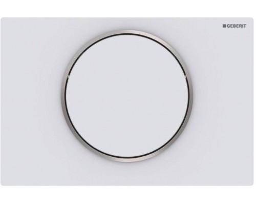 115.758.JT.5 Смывная клавиша Geberit Sigma10 смыв/стоп к 111.300/350/361/362/380/390/796, белый матовый лак, легко чистящееся покрытие/полированное 115.758.JT.5