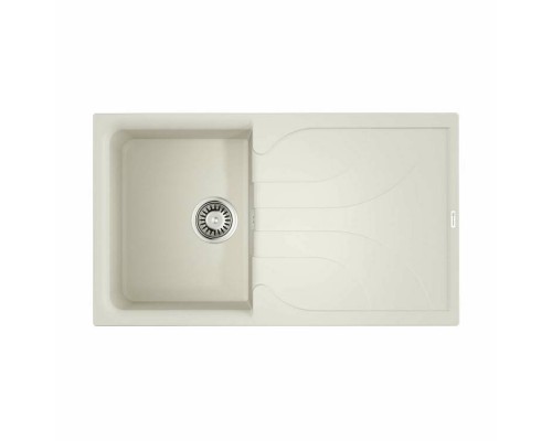 Мойка, OMOIKIRI, Yasugata, шгв 860-500-225, отверстия для смесителя-2 промаркированных, цвет-белый