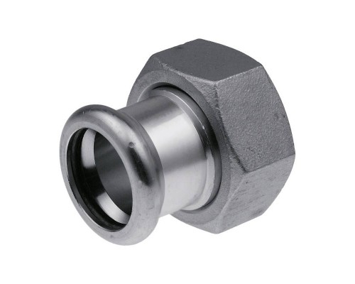 Муфта пресс с накидной гайкой KAN 22 х 1" нерж сталь Therm Inox