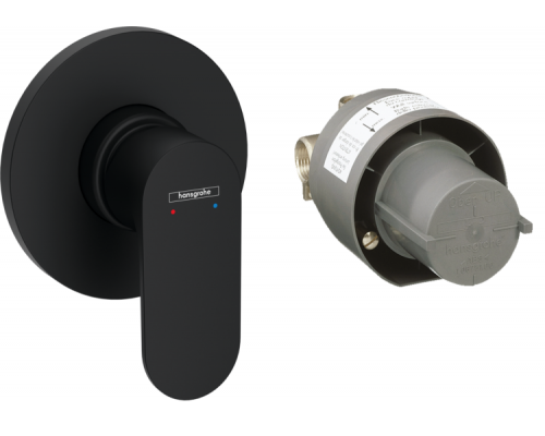 Смеситель для душа, Hansgrohe, Rebris S, цвет-черный матовый Смеситель для душа, Hansgrohe, Rebris S, цвет-черный матовый