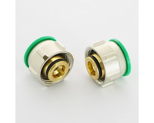 Соединитель обжим-В Simplex 16(2.2) х 3/4" ЕК (компл. 2 шт) для полиэтиленовых труб