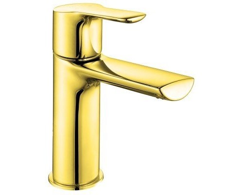 102808940EX LUNA смеситель для раковины 121 без донного клапана золото 102808940EX