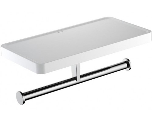 AQ4919CR ЕВРОПА бумагодержатель двойной с полкой AQ4919CR