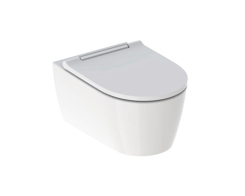 500.202.01.1 Подвесной унитаз Geberit ONE, закрытая форма, TurboFlush, с сиденьем, хром 500.202.01.1