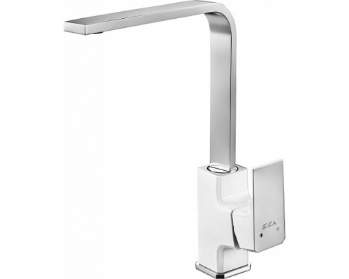 104818123EX TIERA смеситель для кухни белый /хром 104818123EX