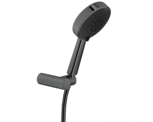 AD146/48FLP душевой набор, глянцевый черный AD146/48FLP