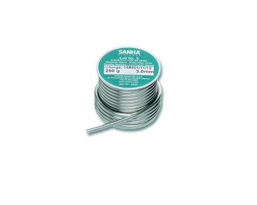 Припой мягкий Sanha 250 гр. S-Sn97Cu3 Нр.3, 3,0 мм