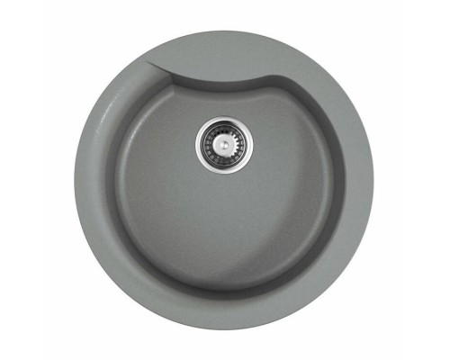 Мойка, OMOIKIRI, Yasugata, шгв 485-485-225, отверстия для смесителя-1 промаркированное, цвет-leningrad grey