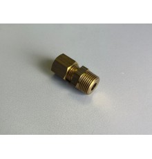 Резьбовое соединение Ofix-Oil, R 3/8х8мм, проходное, латунь