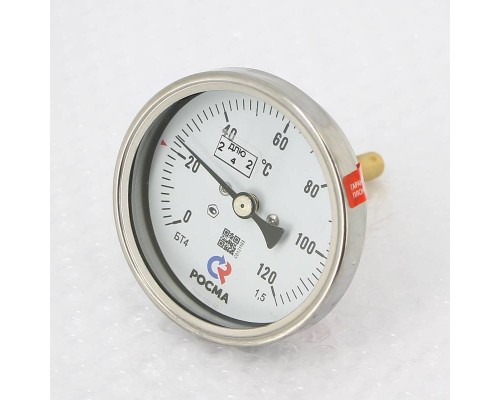 Термометр Росма БТ- 41.211 80/64 (1/2", 0-120'С, 1,5)