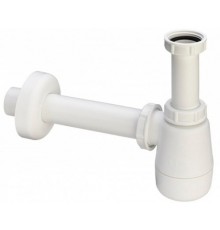 120337 Сифон для биде (пластик), для смесителя с донным клапаном, 1 1/4 x 32, белый 120337