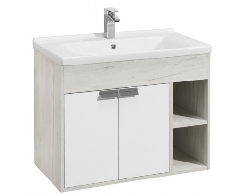 1A2374K0FAX10 Набор: 1A237401FAX10 Тумба-умывальник Флай 80 Бел Дуб КРАФТ/ 1WH302251 Раковина Миранда 80 1A2374K0FAX10