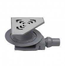 Трап, Pestan, Confluo Standard Angle 2, горизонтальный, DN-50, цвет решетки-хром глянец