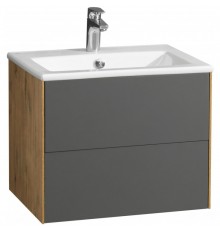 1A2580K1AJA00 Набор: 1A258001AJA00 Тумба-умывальник Сохо 60 Дуб Веллингтон/ 1WH501606 РаковинаЭлина 60 1A2580K1AJA00