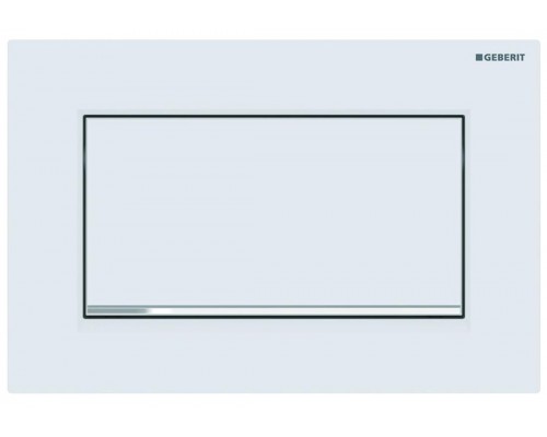 115.893.JT.1 Смывная клавиша Sigma 30 NEW смыв-стоп к 111.300/350/361/362/380/390/796 не оставляет отпечатков пальцев, белый мат/глянц хром/белый мат 115.893.JT.1