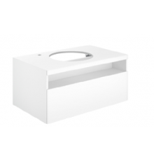 32864970100 STAGELINE Тумба под умывальник 800x550x490mm,1 ящик,oтверстие под смеситель слева,с освещением,pозеткa и USB,пластиковый сифон,цв.vulkanit 32864970100