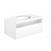 32864970100 STAGELINE Тумба под умывальник 800x550x490mm,1 ящик,oтверстие под смеситель слева,с освещением,pозеткa и USB,пластиковый сифон,цв.vulkanit 32864970100